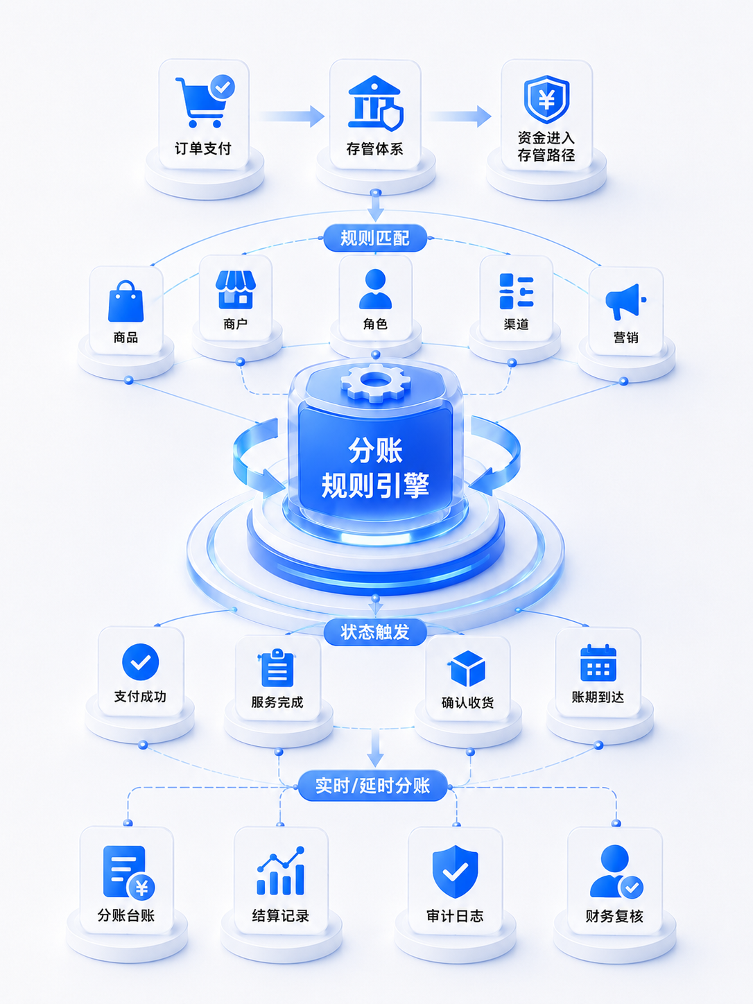 从订单支付到分账结算，资金路径清晰可控