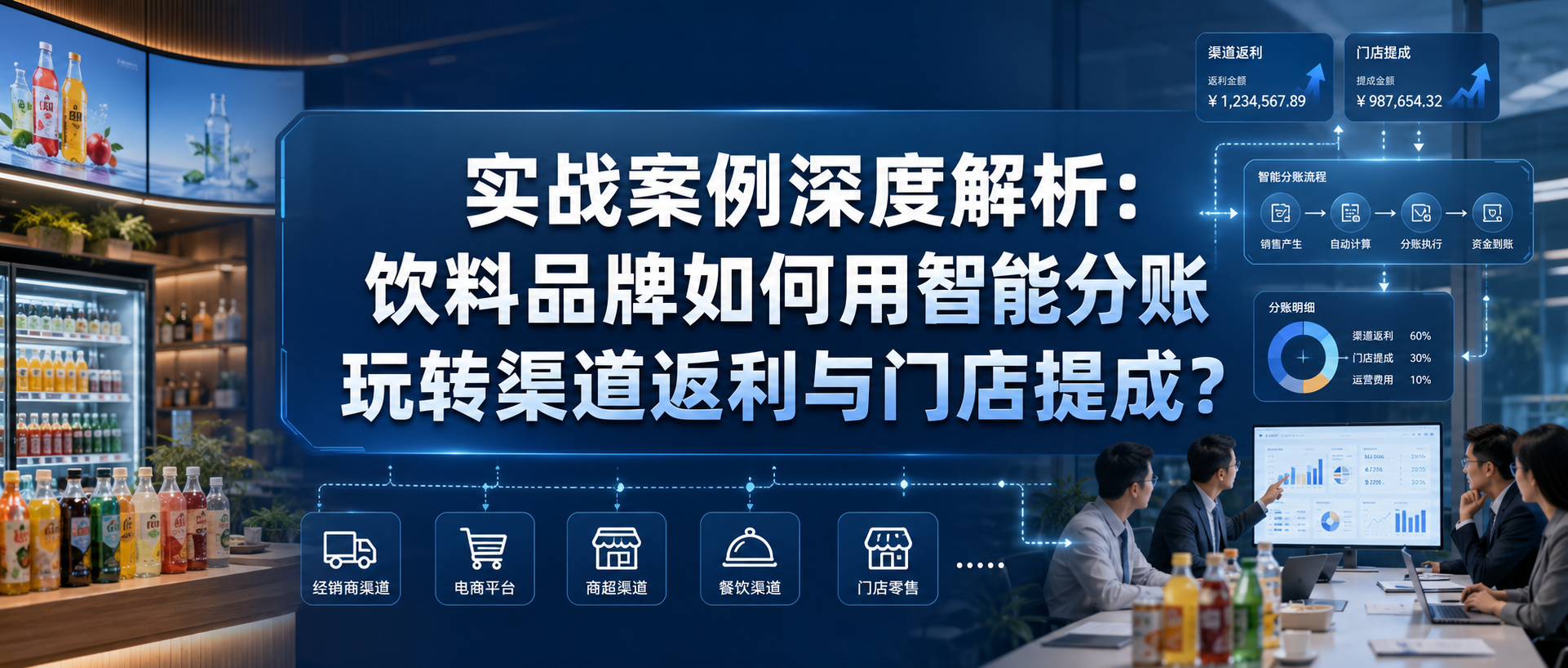 实战案例深度解析:饮料品牌如何用智能分账玩转渠道返利与门店提成?