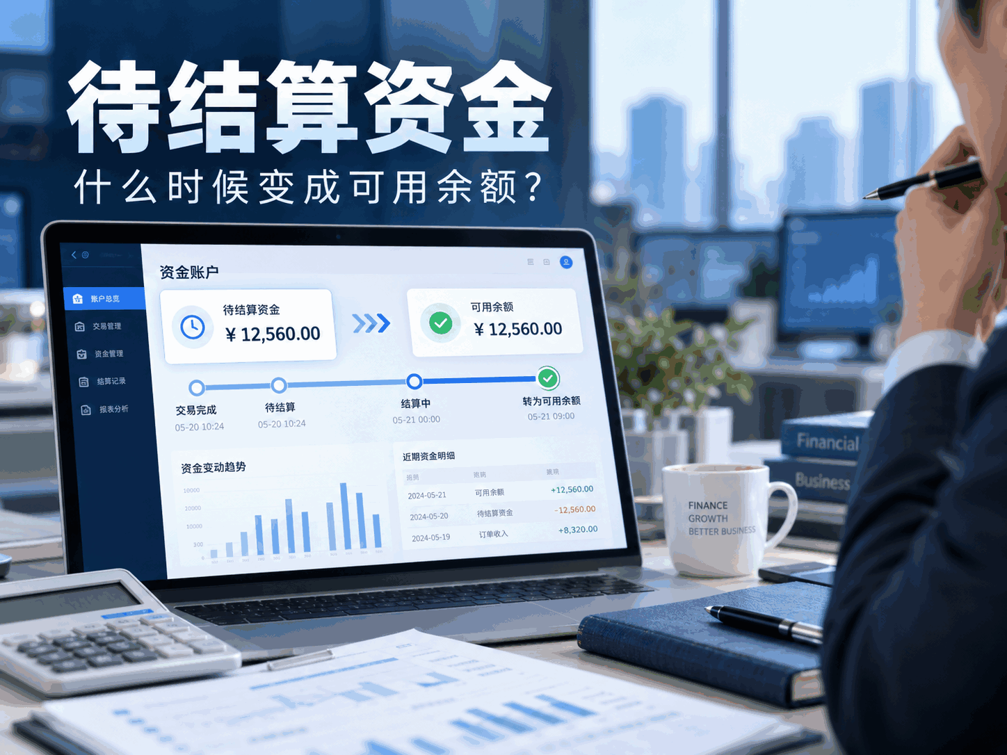 待结算资金什么时候才能变成可用余额？