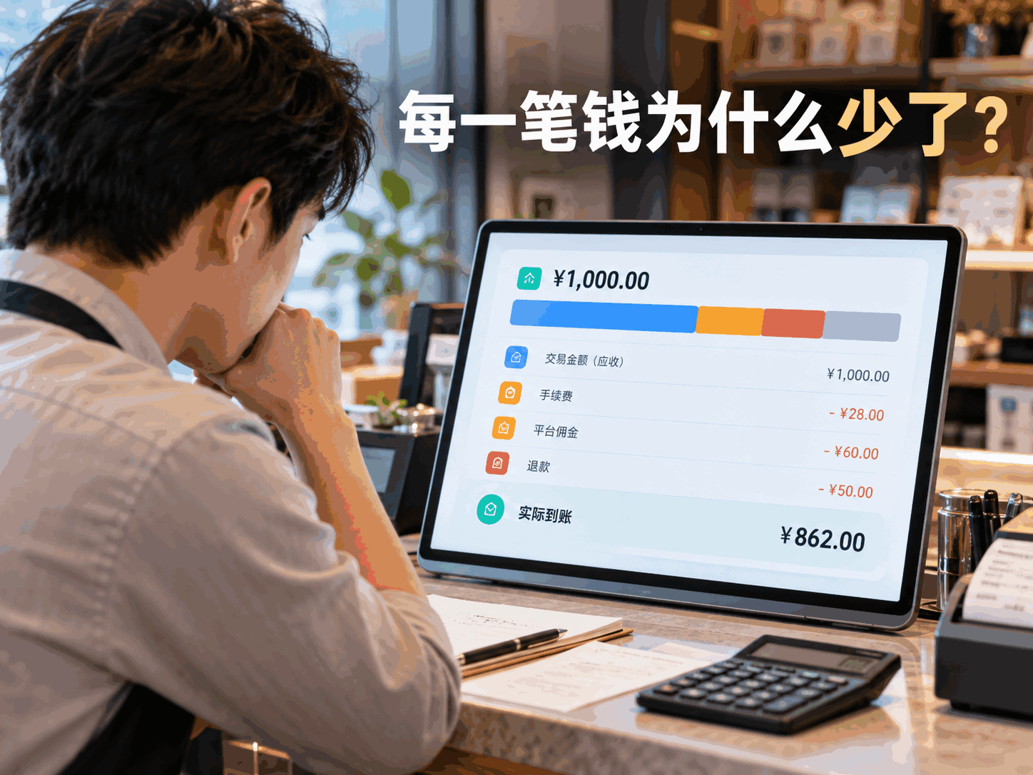 平台如何让商户自己看懂每一笔钱为什么少了？
